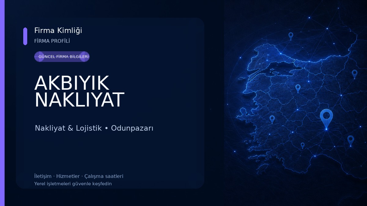 AKBIYIK NAKLIYAT Nakliyat & Lojistik