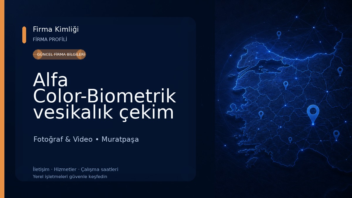 Alfa Color-Biometrik vesikalık çekim noktası Fotoğraf & Video