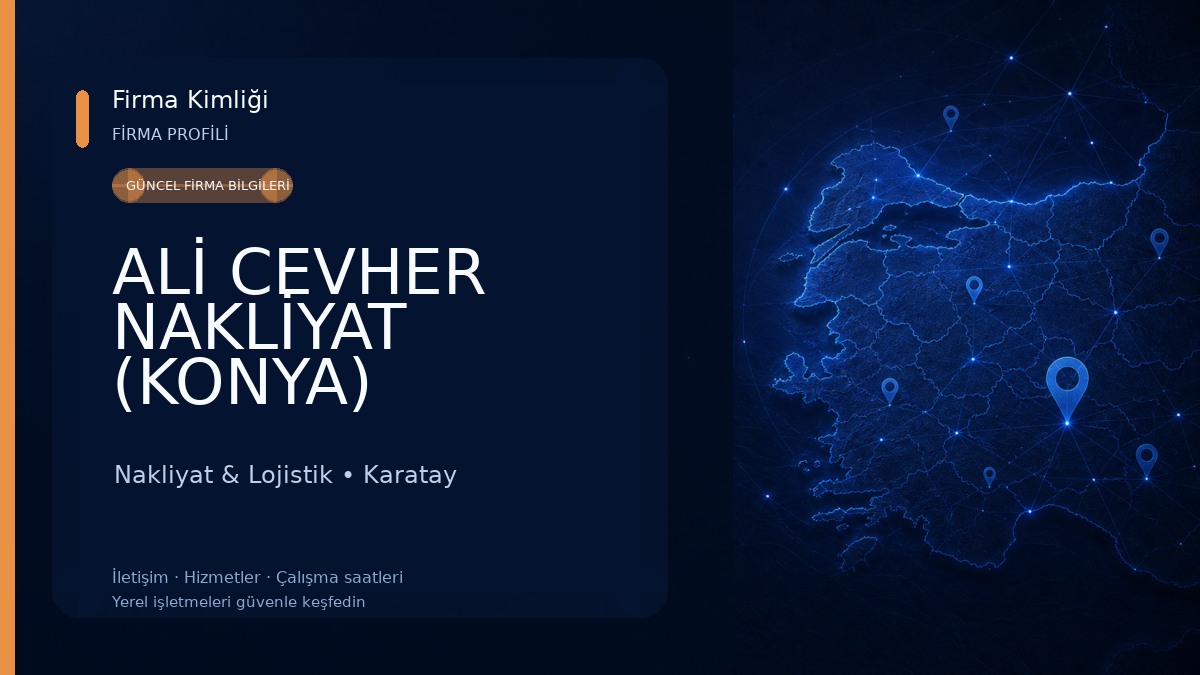 ALİ CEVHER NAKLİYAT (KONYA) Nakliyat & Lojistik