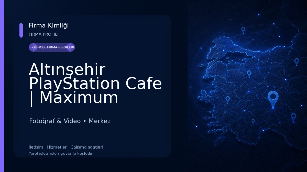 Altınşehir PlayStation Cafe | Maximum Game