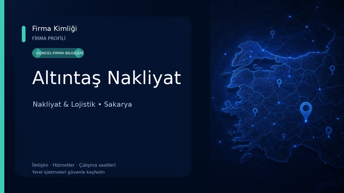 Altıntaş Nakliyat Nakliyat & Lojistik