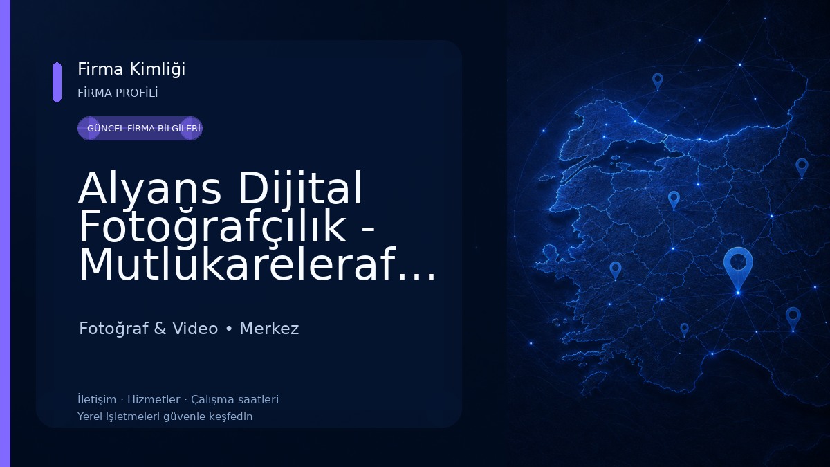Alyans Dijital Fotoğrafçılık - Mutlukarelerafyon Fotoğraf & Video