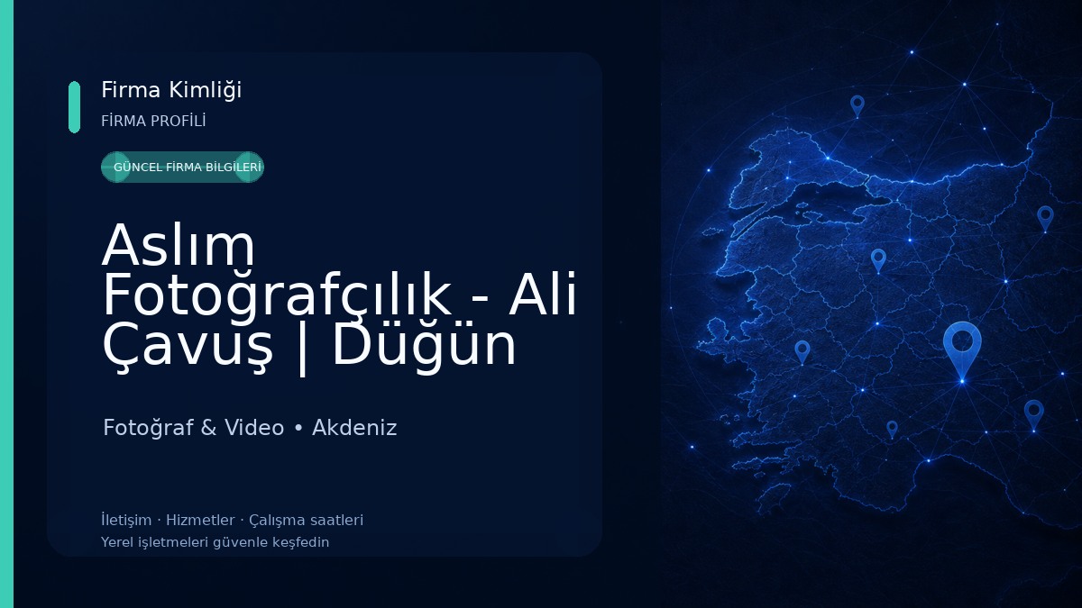Aslım Fotoğrafçılık - Ali Çavuş | Düğün ve Dış Çekim |