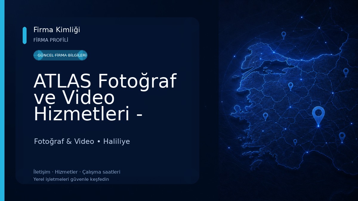 ATLAS Fotoğraf ve Video Hizmetleri - Şanlıurfa Düğün Fotoğrafçısı ve Biyometrik Çekim Noktası 