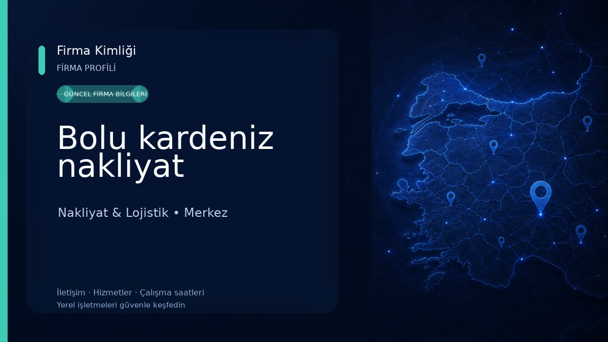 Bolu kardeniz nakliyat