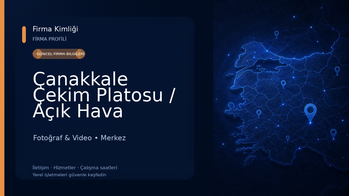 Çanakkale Çekim Platosu / Açık Hava Çekim Platosu Fotoğraf & Video