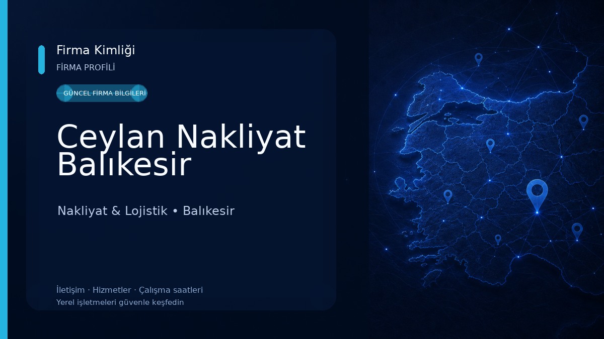 Ceylan Nakliyat Balıkesir Nakliyat & Lojistik