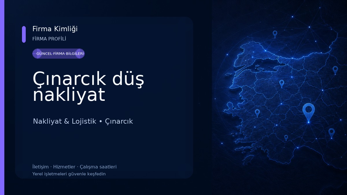 Çınarcık düş nakliyat Nakliyat & Lojistik