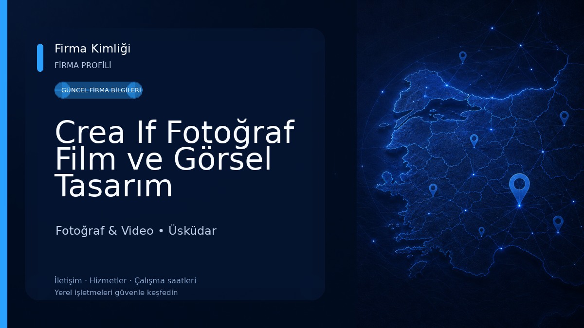 Crea If Fotoğraf Film ve Görsel Tasarım Hizmetleri Fotoğraf & Video