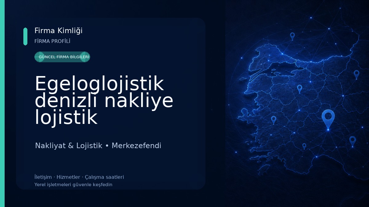 Egeloglojistik denizli nakliye lojistik 