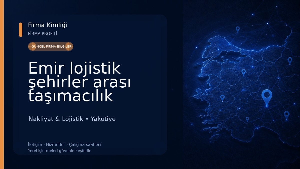 Emir lojistik şehirler arası taşımacılık Nakliyat & Lojistik