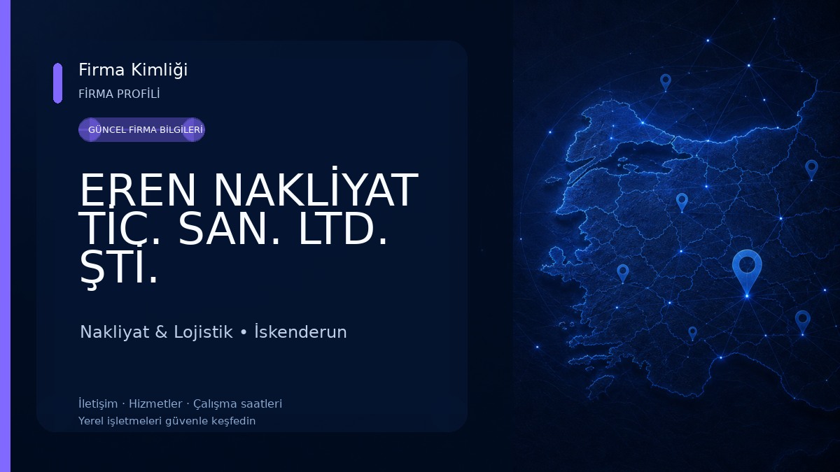 EREN NAKLİYAT TİC. SAN. LTD. ŞTİ. Nakliyat & Lojistik