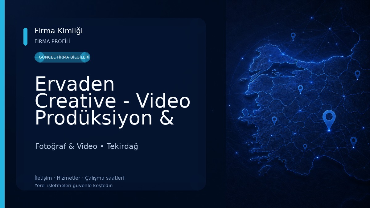 Ervaden Creative - Video Prodüksiyon & Fotoğrafçılık Fotoğraf & Video