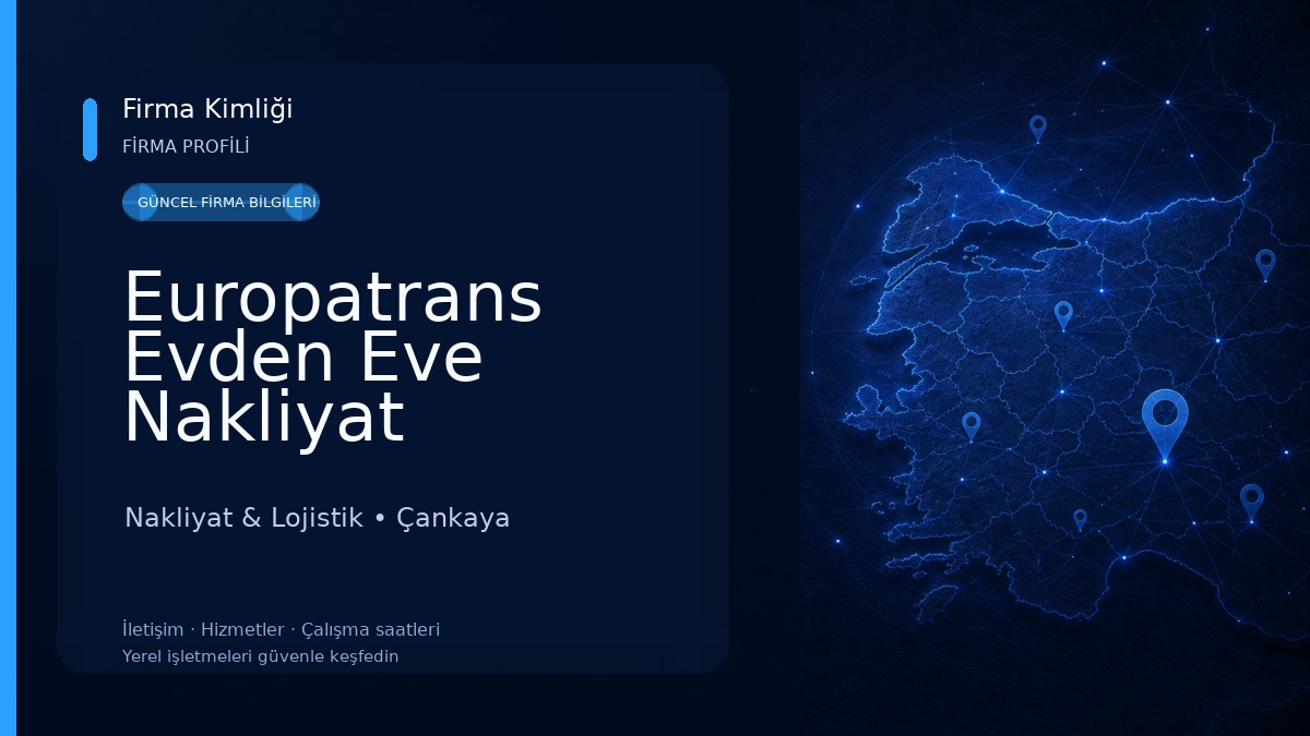 Europatrans Evden Eve Nakliyat Nakliyat & Lojistik
