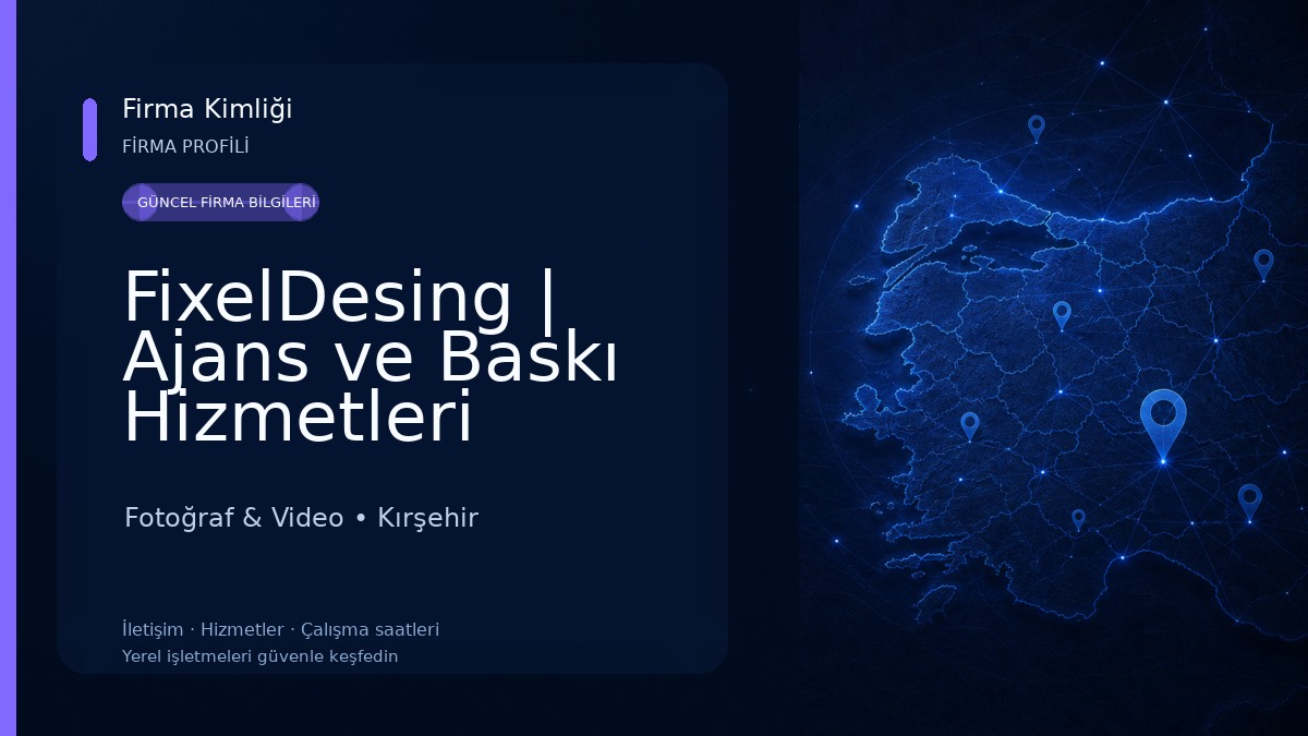 FixelDesing | Ajans ve Baskı Hizmetleri Fotoğraf & Video