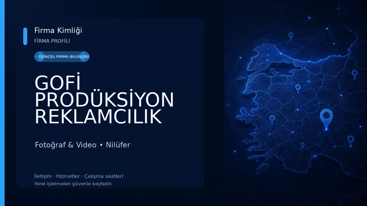 GOFİ PRODÜKSİYON REKLAMCILIK İLETİŞİM DANIŞMANLIK YAYIMCILIK FOTOĞRAF ORGANİZASYON TİCARET LTD.ŞTİ. Fotoğraf & Video