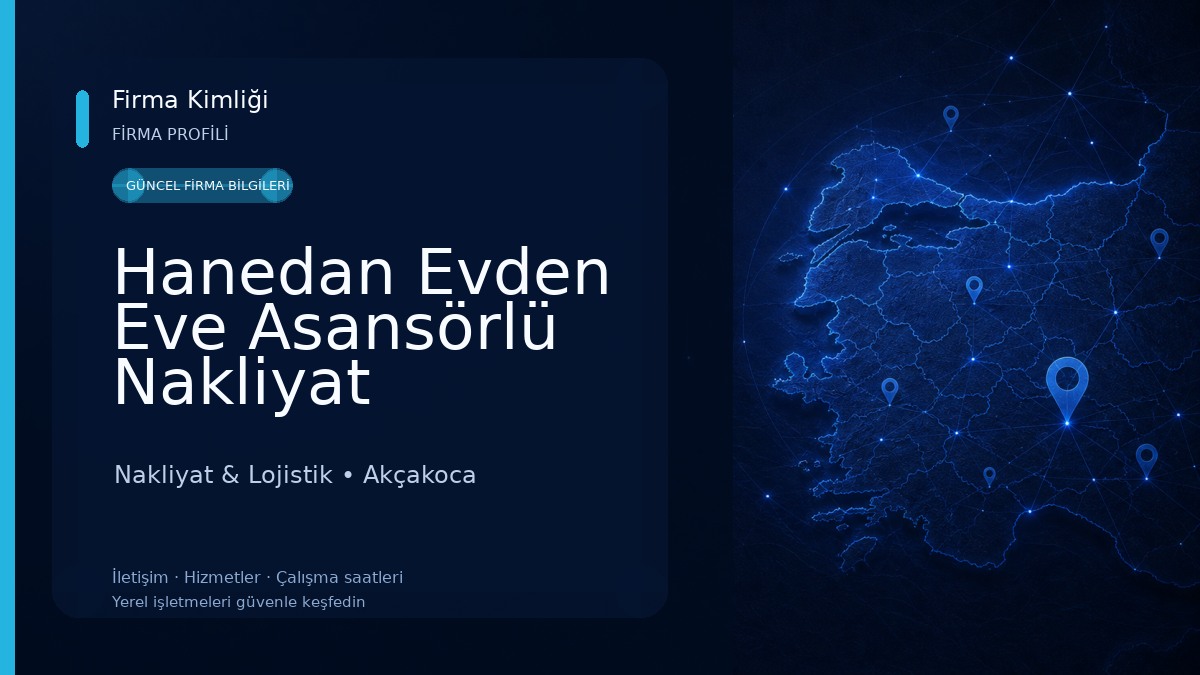 Hanedan Evden Eve Asansörlü Nakliyat Nakliyat & Lojistik