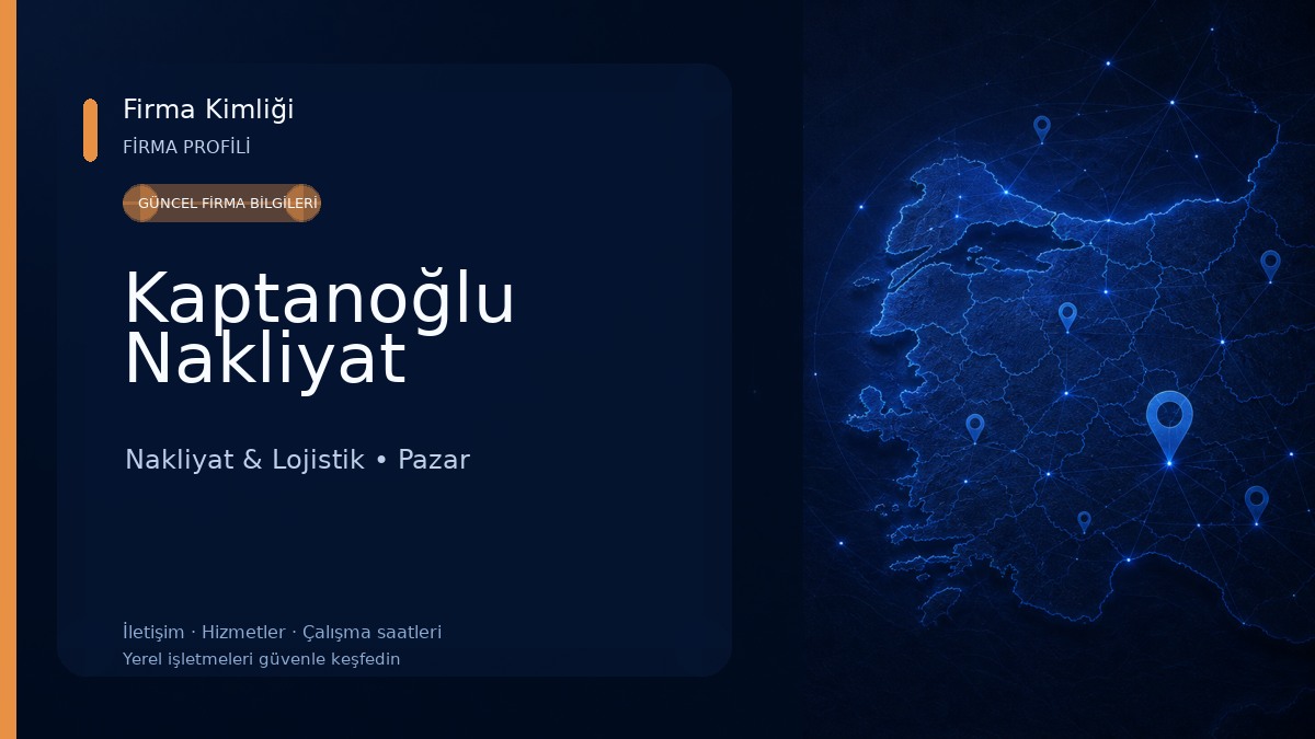 Kaptanoğlu Nakliyat Nakliyat & Lojistik