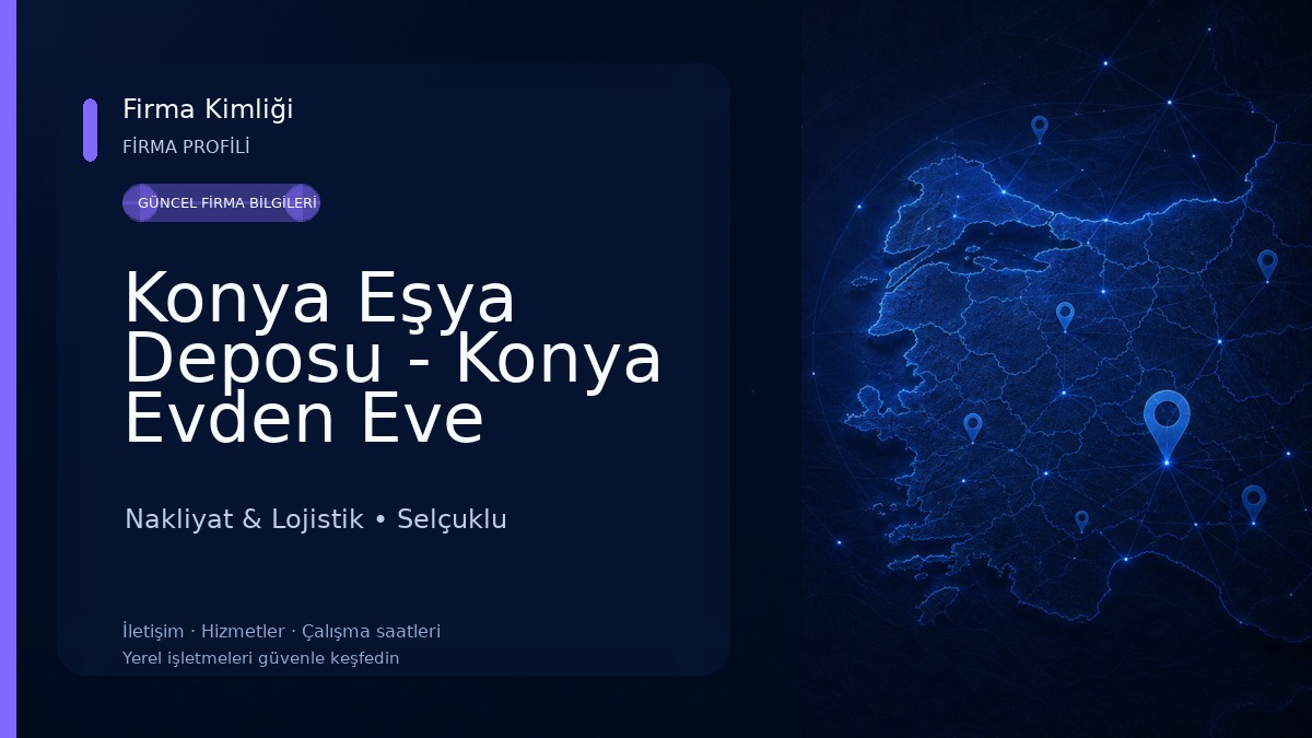 Konya Eşya Deposu - Konya Evden Eve Nakliyat ARTI 