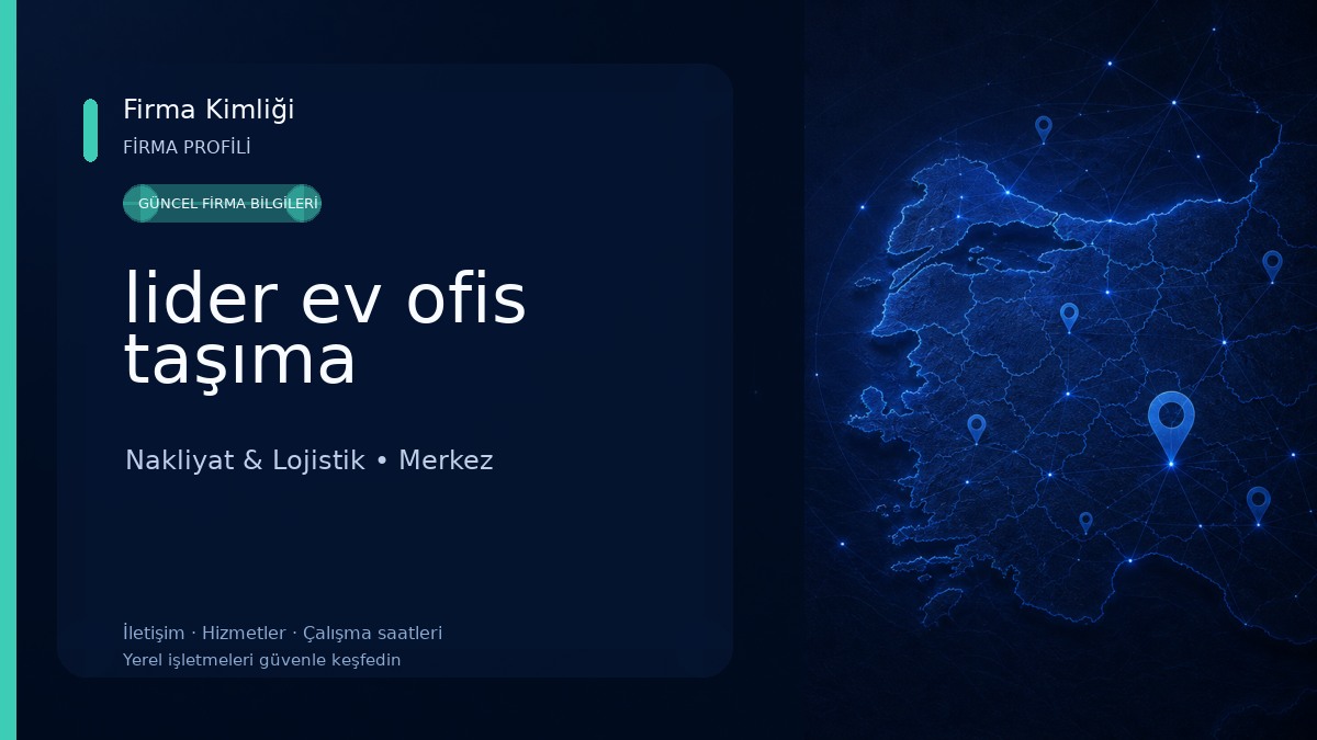 lider ev ofis taşıma 