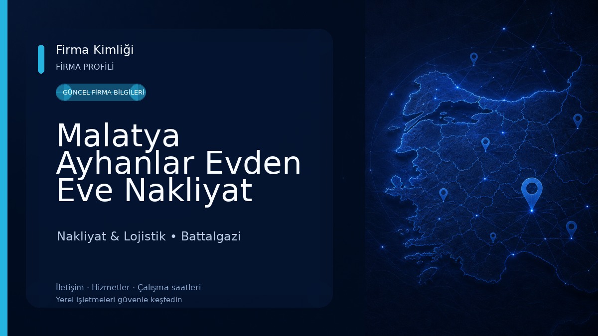 Malatya Ayhanlar Evden Eve Nakliyat Nakliyat & Lojistik