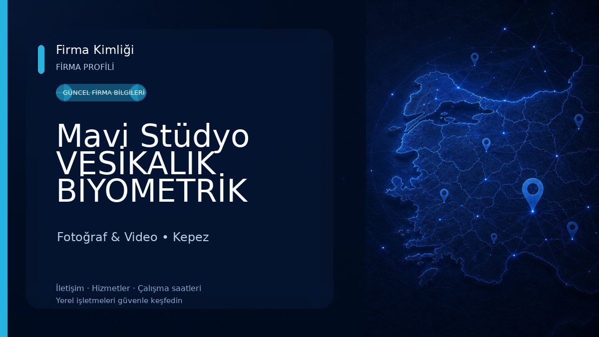 Mavi Stüdyo VESİKALIK BİYOMETRİK FOTOĞRAF ÇEKİM NOKTASI Fotoğraf & Video