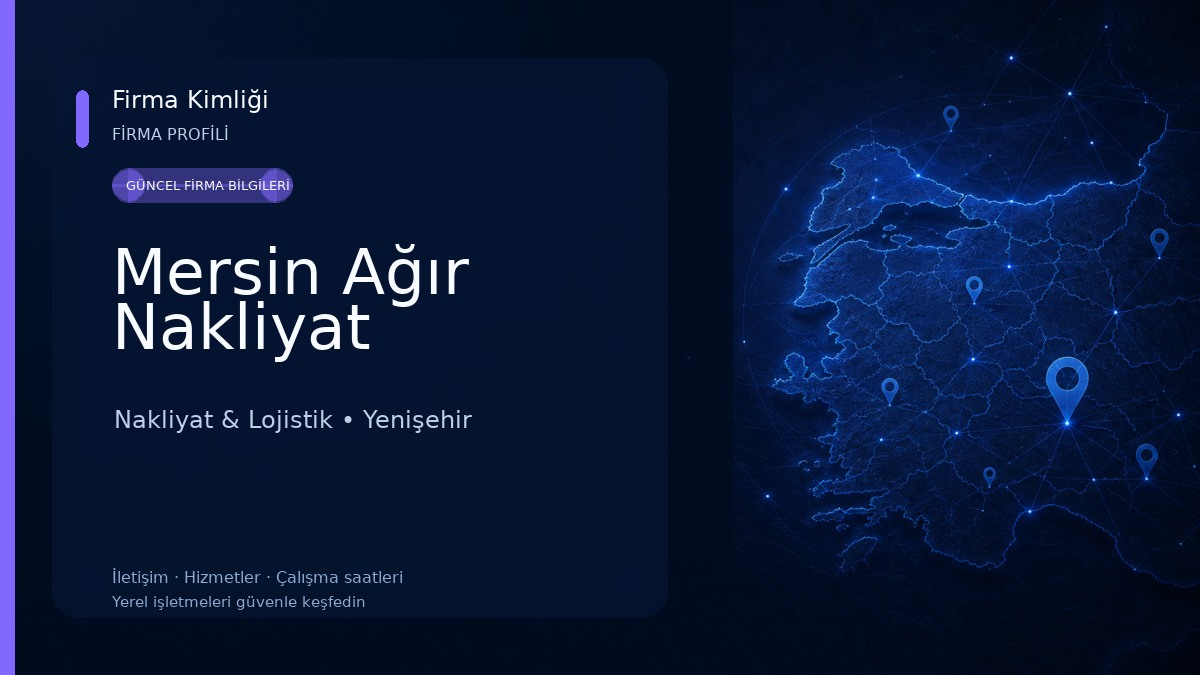 Mersin Ağır Nakliyat