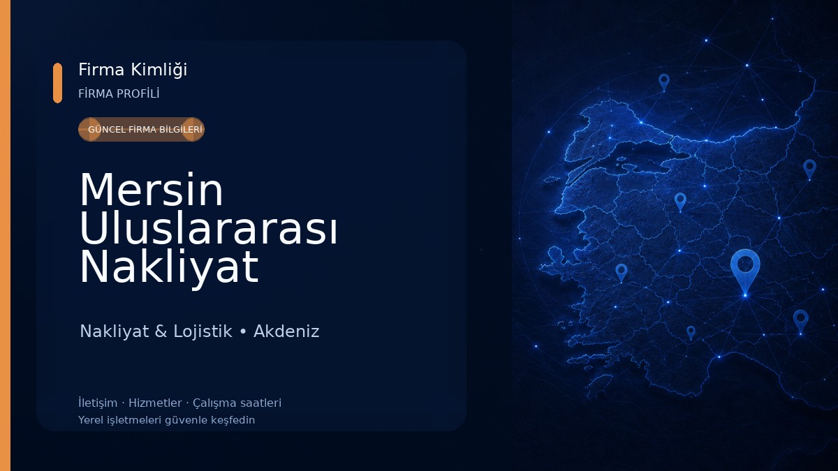 Mersin Uluslararası Nakliyat