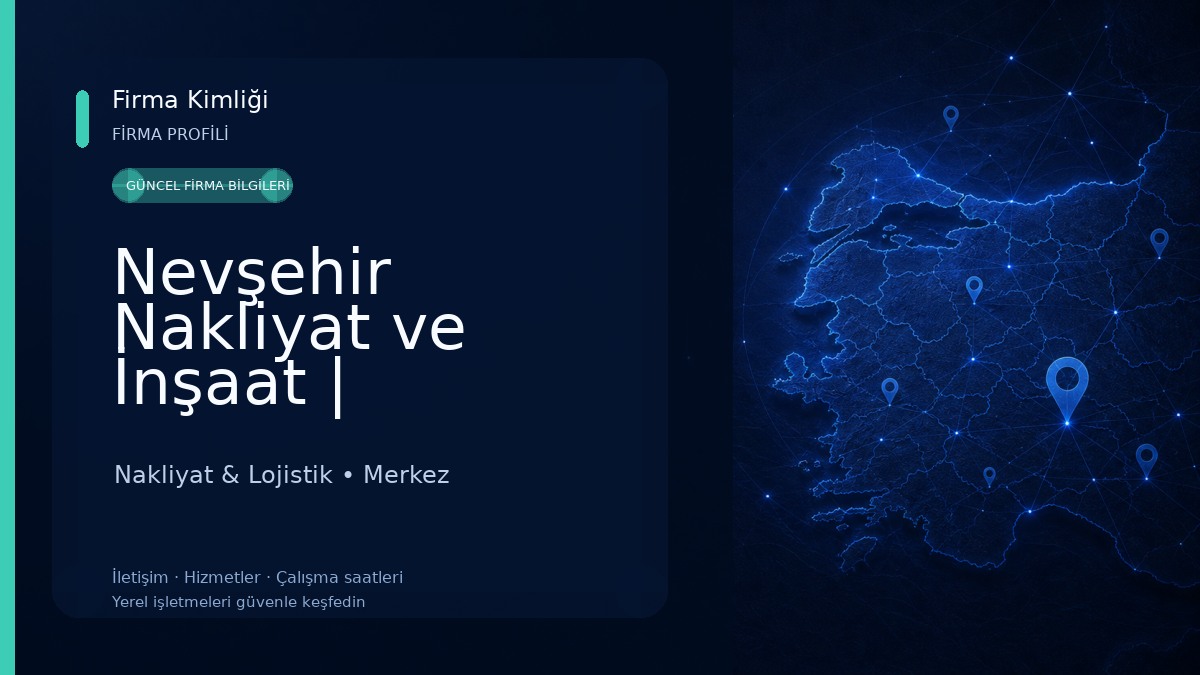 Nevşehir Nakliyat ve İnşaat | EMZORA Çözüm Merkezi Nakliyat & Lojistik