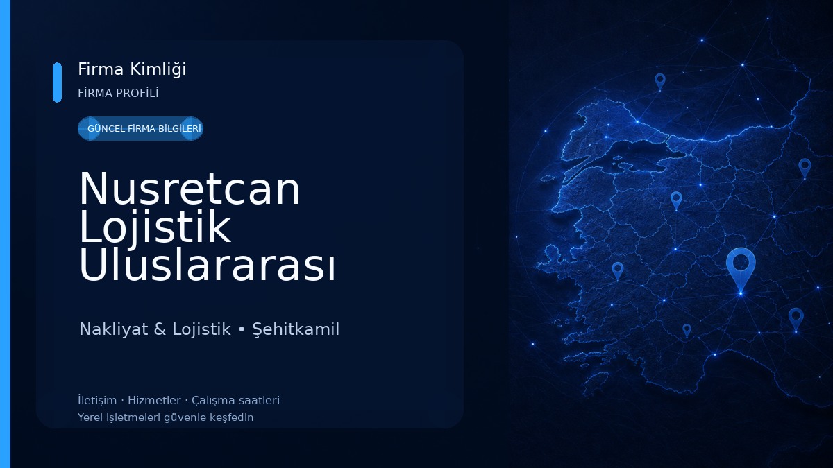 Nusretcan Lojistik Uluslararası Nakliyat ve Şehirlerarası Taşımacılık Nakliyat & Lojistik