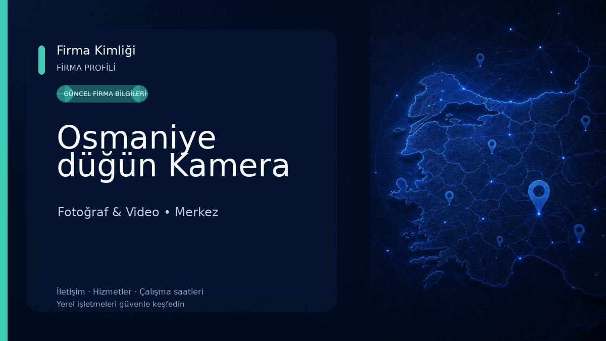 Osmaniye düğün Kamera 