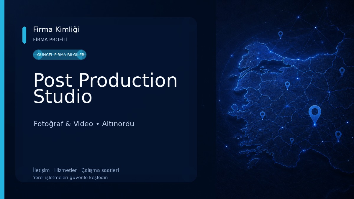 Post Production Studio