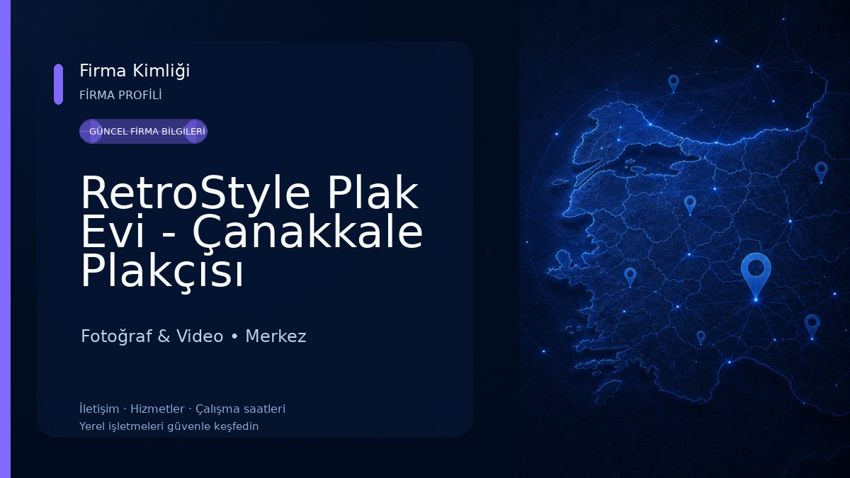 RetroStyle Plak Evi - Çanakkale Plakçısı Fotoğraf & Video