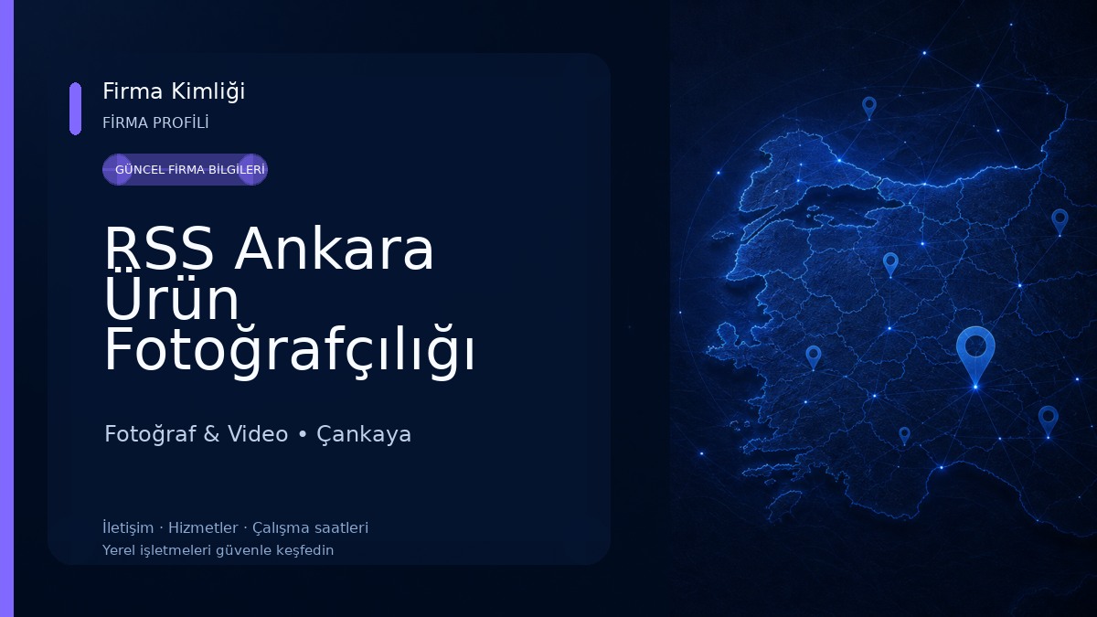 RSS Ankara Ürün Fotoğrafçılığı