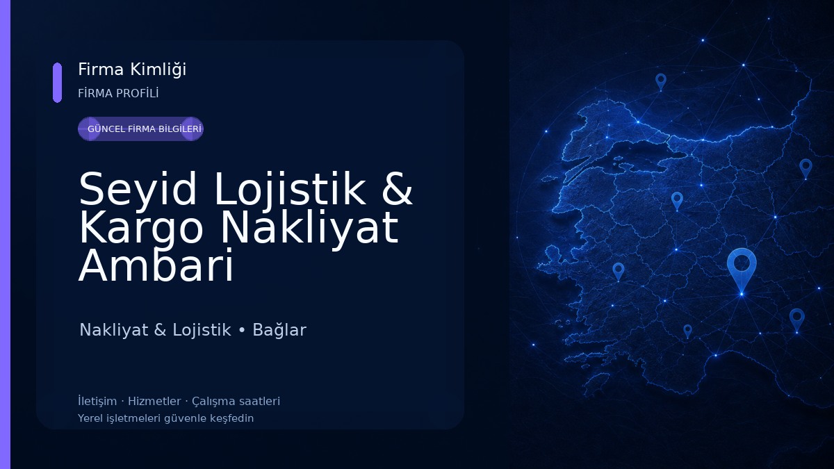 Seyid Lojistik & Kargo Nakliyat Ambari Nakliyat & Lojistik