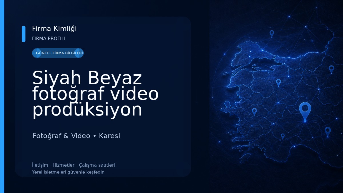Siyah Beyaz fotoğraf video prodüksiyon