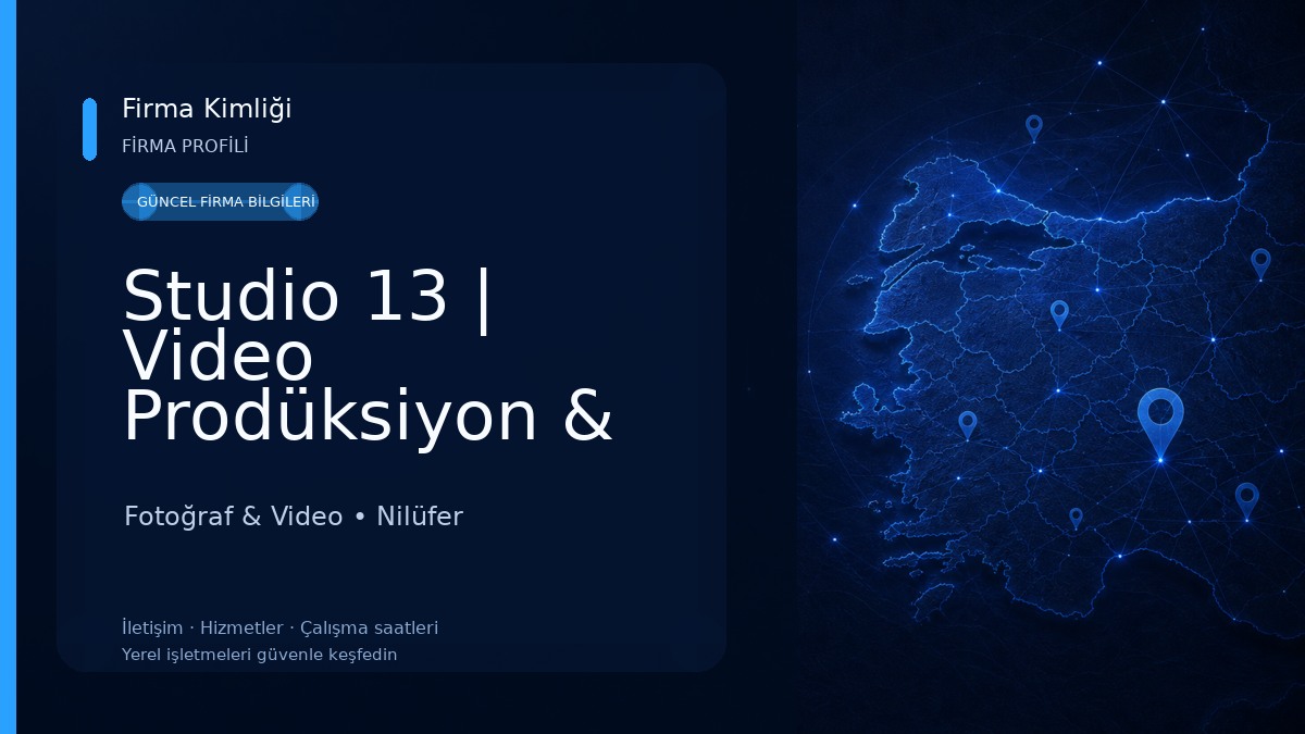 Studio 13 | Video Prodüksiyon & Fotoğraf Stüdyosu 
