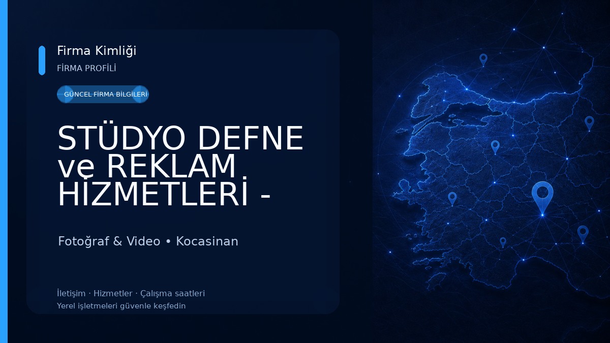 STÜDYO DEFNE ve REKLAM HİZMETLERİ - Hakan KAYA Fotoğraf & Video