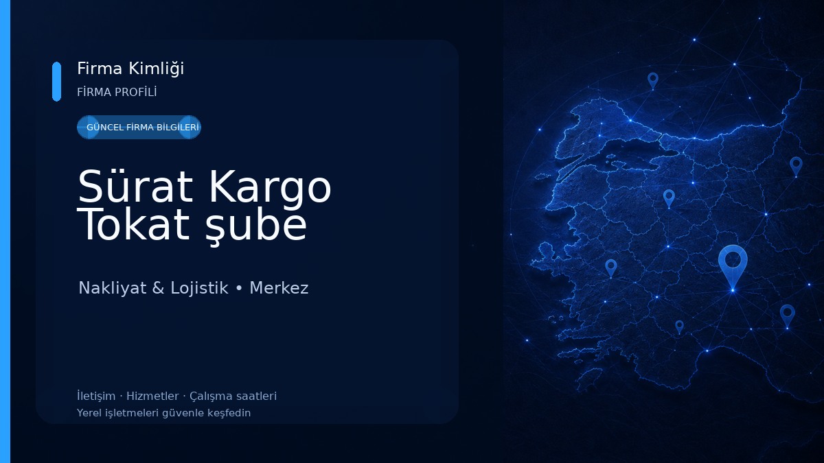 Sürat Kargo Tokat şube Nakliyat & Lojistik