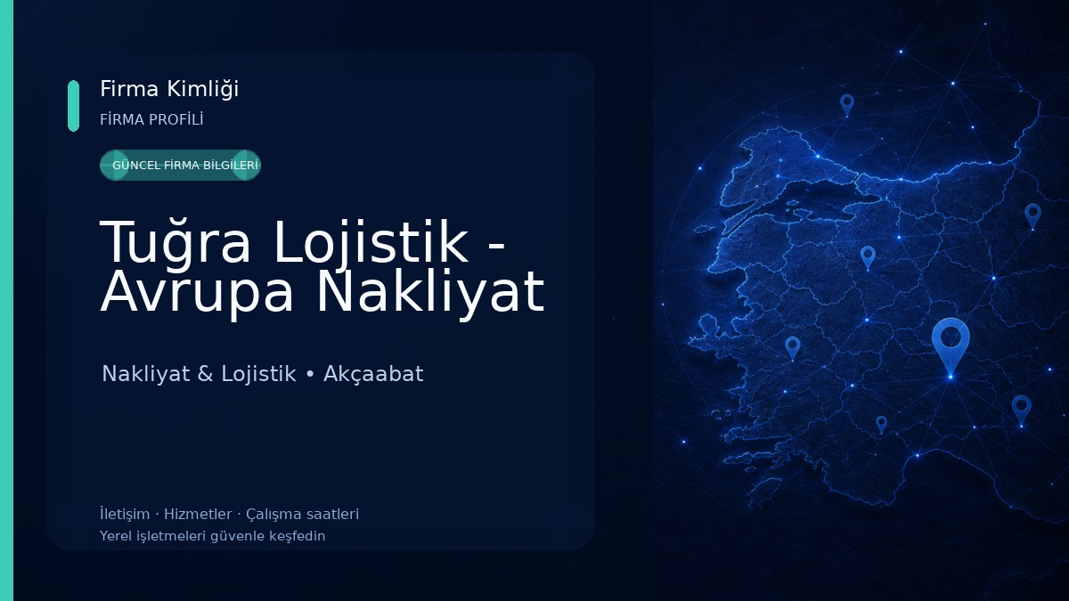 Tuğra Lojistik - Avrupa Nakliyat Nakliyat & Lojistik