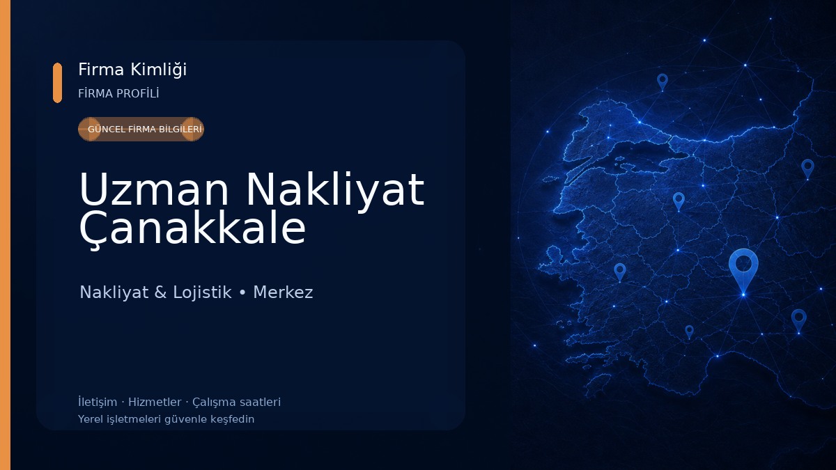 Uzman Nakliyat Çanakkale