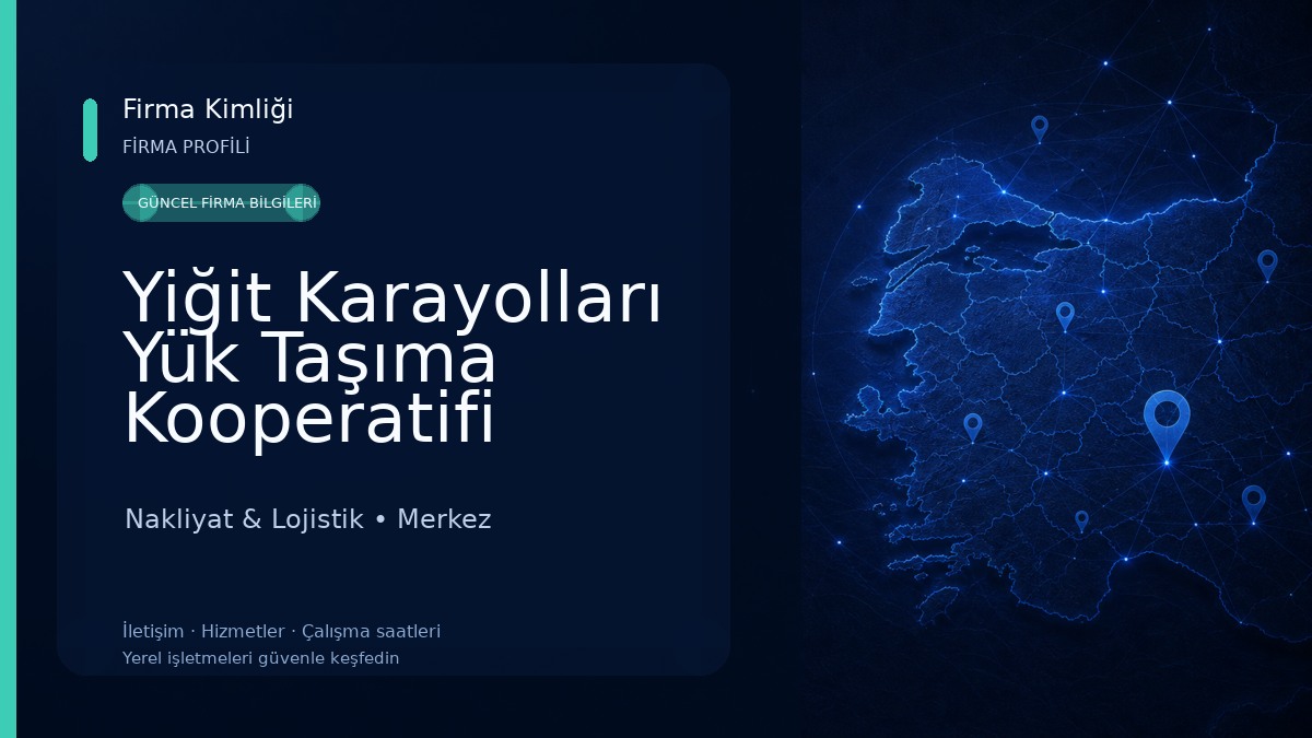 Yiğit Karayolları Yük Taşıma Kooperatifi Kastamonu Nakliyat & Lojistik